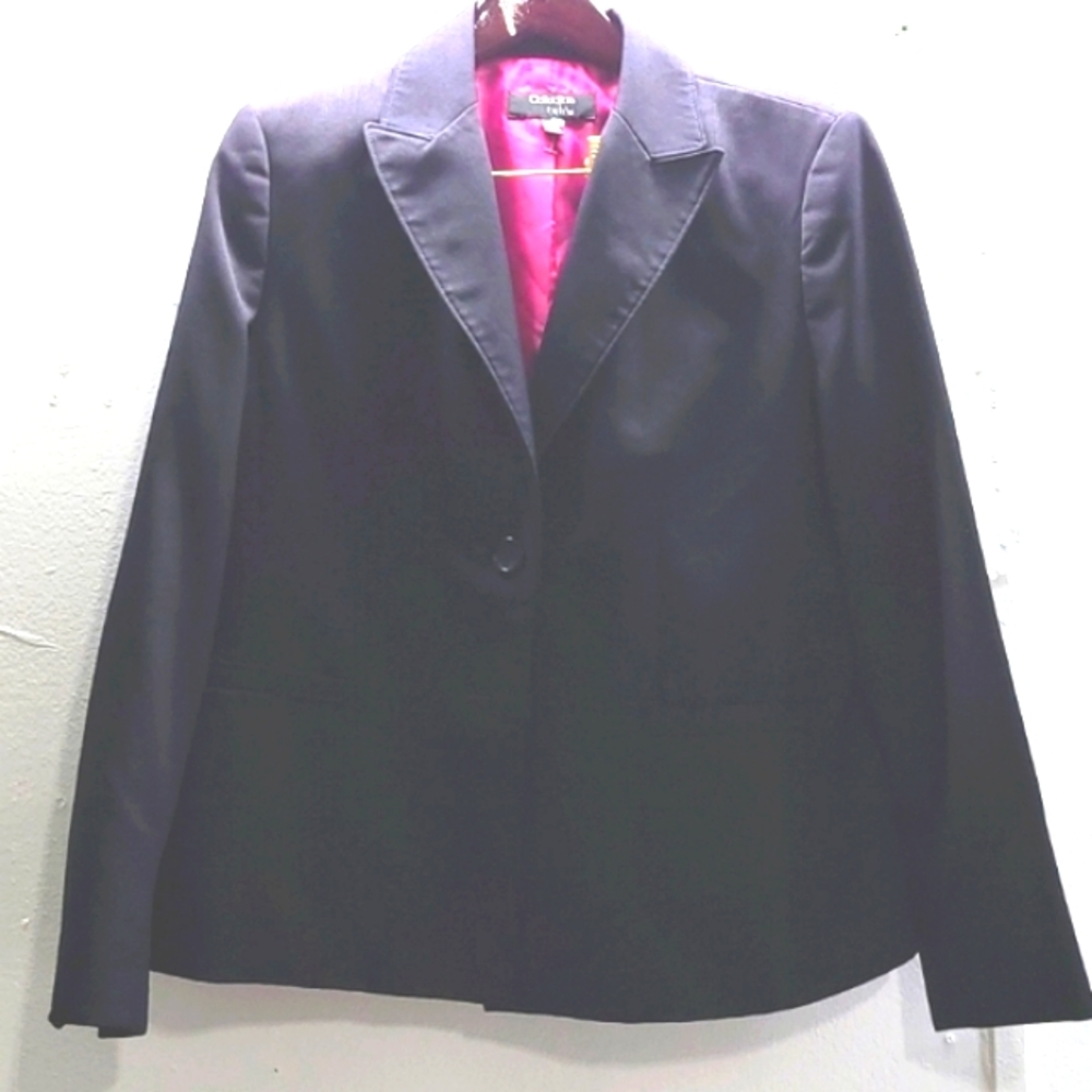 COLLECTIONS BY LE  SUIT BLACK LONGSLEEVE BLAZER SIZE 14